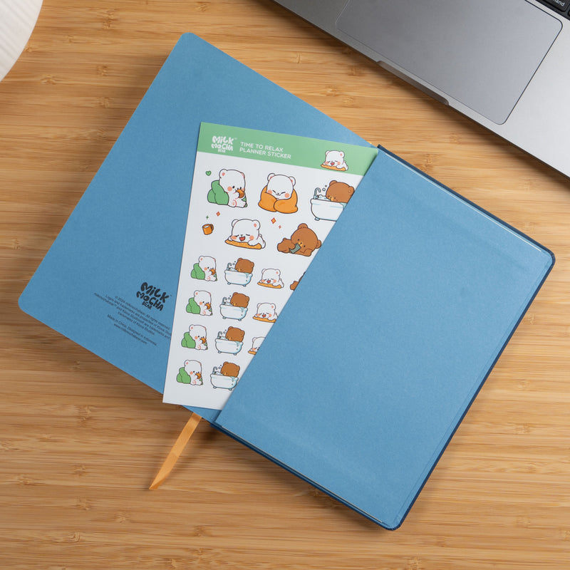 Milk Mocha Bear: Hello World Dot Grid Notebook Notebooks & Notepads Milk Mocha Bear