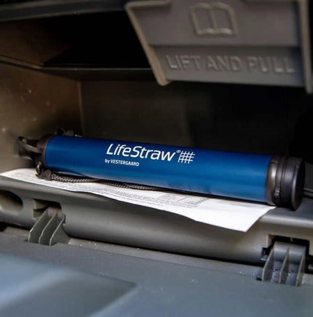 LifeStraw By Vestergaard - Navy Blue (4-Pack) For Travel, Hiking, Personal, Camping, Survival & Emergency Home and Hardware LifeStraw