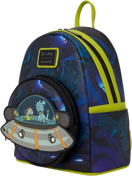 Loungefly CN Rick and Morty: Space Cruiser Mini Backpack Clothing and Apparel Loungefly