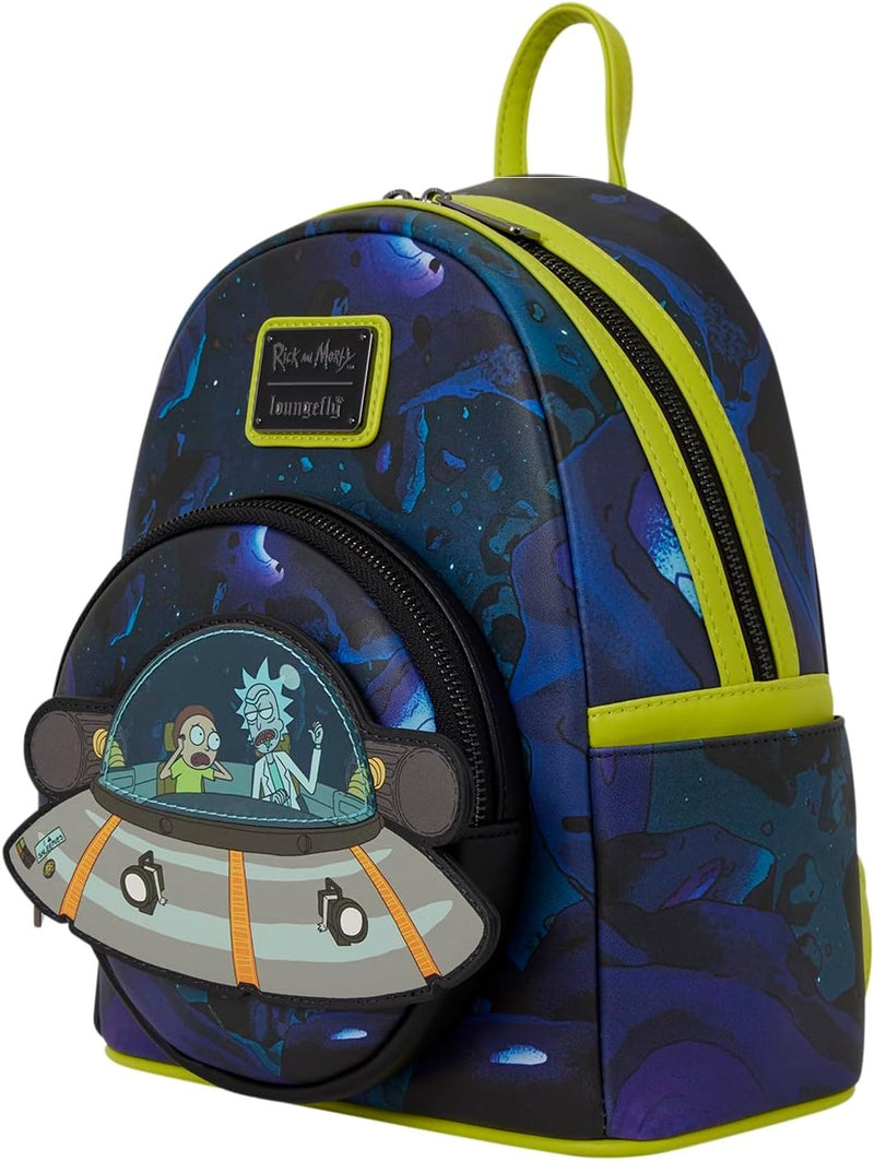 Loungefly CN Rick and Morty: Space Cruiser Mini Backpack Clothing and Apparel Loungefly
