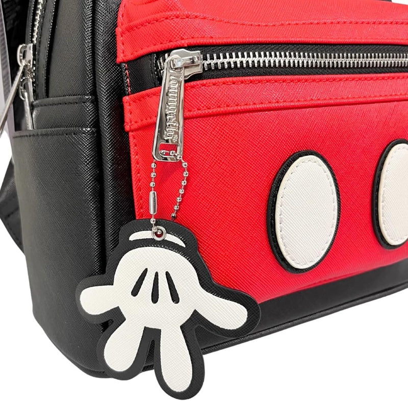 Loungefly: Disney Mickey Mouse Mini Faux Leather Backpack Clothing and Apparel Loungefly