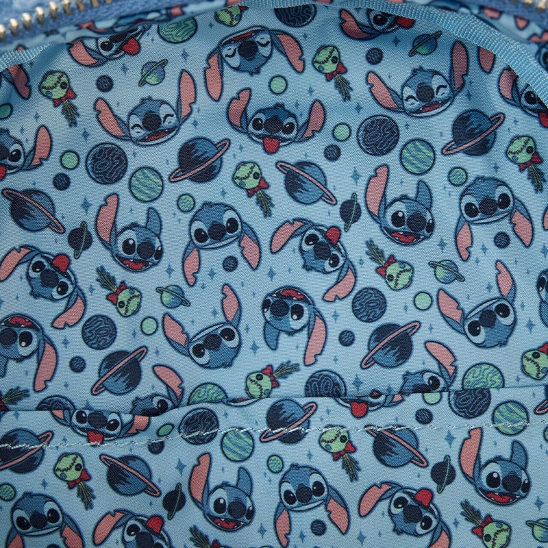 Loungefly: Disney Stitch Plush Mini Backpack Clothing and Apparel Loungefly