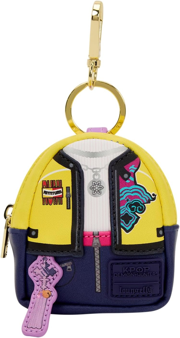 Loungefly: KPop Demon Hunter Mini Backpack Keychain Charm Clothing and Apparel Loungefly