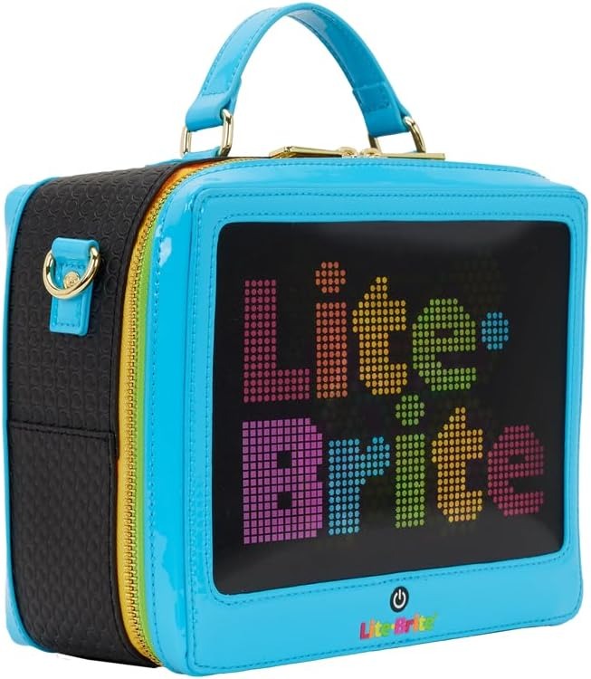 Loungefly Lite-Brite Lenticular Glow Crossbody Bag Clothing and Apparel Loungefly