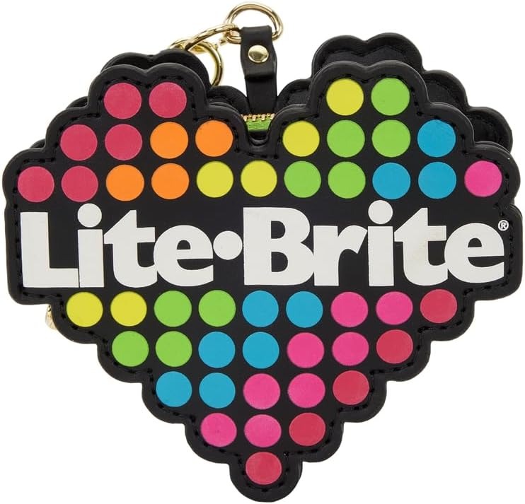Loungefly Lite-Brite Lenticular Glow Crossbody Bag Clothing and Apparel Loungefly