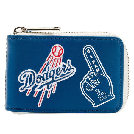 Loungefly: Los Angeles Dodgers Patches - Accordion Wallet Clothing and Apparel Loungefly