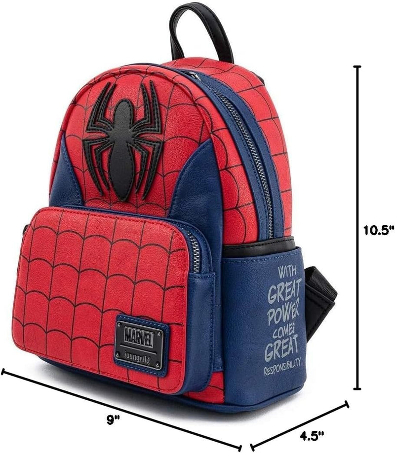 Loungefly: Marvel Spiderman Classic Mini Backpack Clothing and Apparel Loungefly