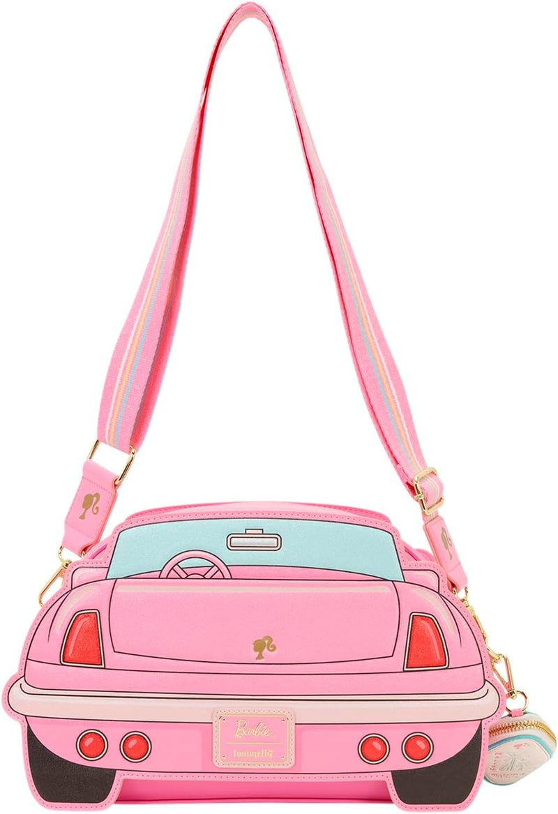 Loungefly: Mattel Barbie Car Crossbody Bag Clothing and Apparel Loungefly