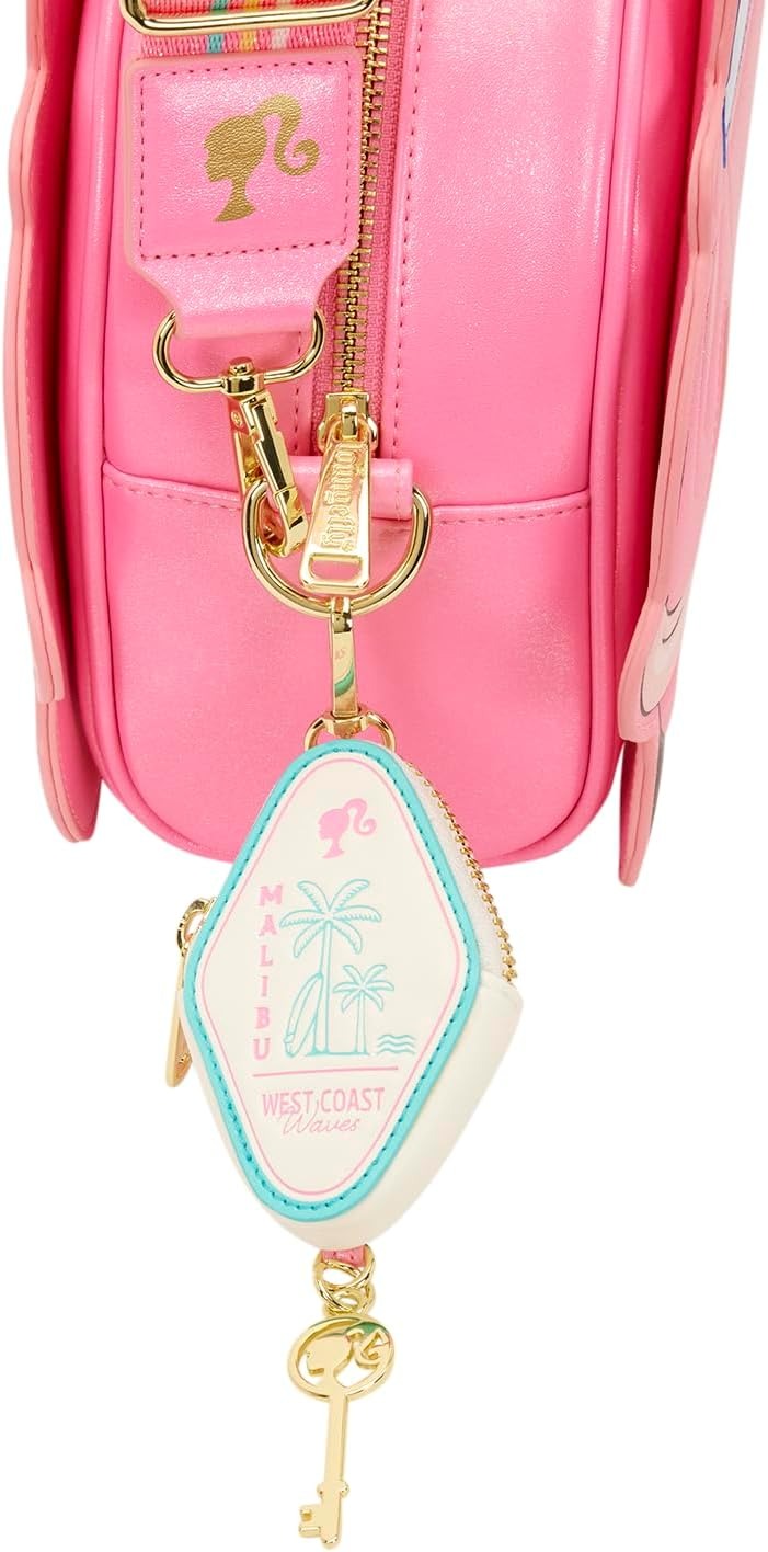 Loungefly: Mattel Barbie Car Crossbody Bag Clothing and Apparel Loungefly