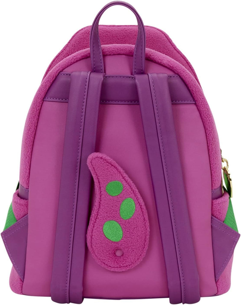 Loungefly: Mattel Barney Mini Backpack Clothing and Apparel Loungefly