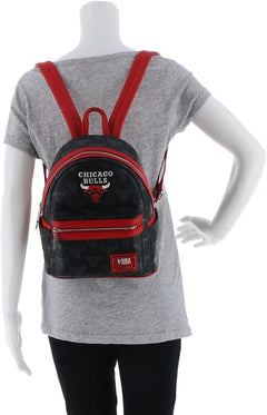 Loungefly: NBA Chicago Bulls Debossed Logo - Mini Backpack Clothing and Apparel Loungefly