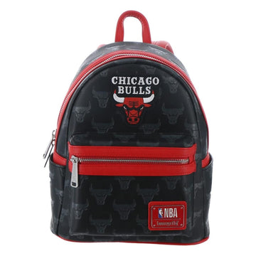 Loungefly: NBA Chicago Bulls Debossed Logo - Mini Backpack Clothing and Apparel Loungefly