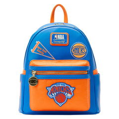 Loungefly: NBA New York Knicks Patches Mini Backpack Clothing and Apparel Loungefly
