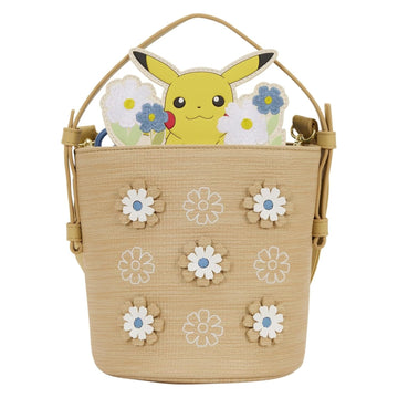 Loungefly: Pokemon - Floral Pikachu Crossbody Bag Clothing and Apparel Loungefly