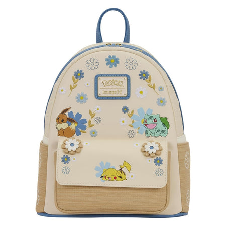 Loungefly: Pokemon - Floral Sleeping Pikachu Mini Backpack Clothing and Apparel Loungefly
