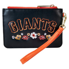 Loungefly: San Francisco Giants Floral - Wrist Clutch Clothing and Apparel Loungefly