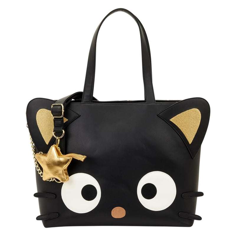 Loungefly: Sanrio Chococat Stars CrossbodyTote Bag with Coin Bag Clothing and Apparel Loungefly