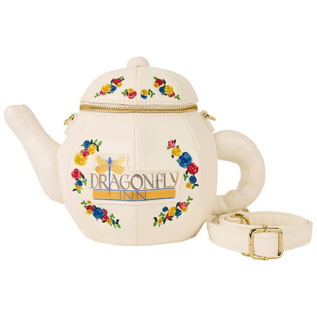 Loungefly: WB Gilmore Girls Dragonfly Inn Figural Teapot Crossbody Bag Clothing and Apparel Loungefly