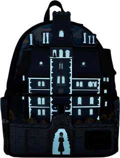 Loungefly: Wednesday Nevermore Academy Glow in the Dark - Mini Backpack Clothing and Apparel Loungefly