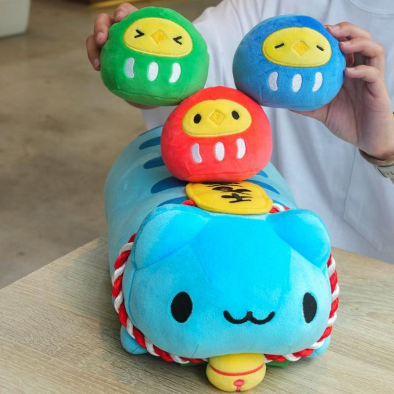 Bugcat Capoo: Lucky Capoo Soft Plush with 3 Chick Daruma Plushies Bugcat Capoo