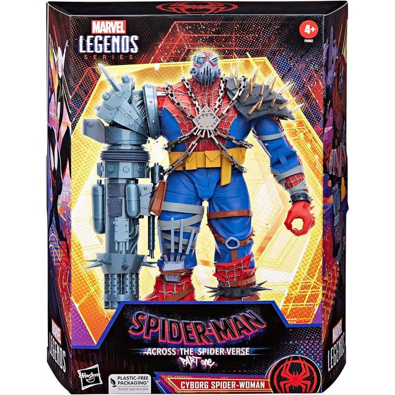 Marvel Legends Series: Across the Spider-Verse Cyborg Spider-Woman Toys & Games Hasbro