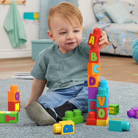 MEGA BLOKS: ABC Building Bag - 30 Pieces Toys & Games Mattel