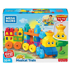 MEGA BLOKS: ABC Musical Train - 50 Pieces Toys & Games Mattel
