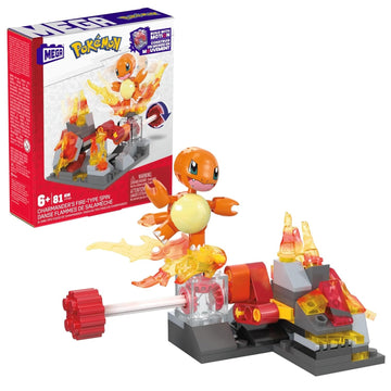 MEGA Pokemon: Charmander's Fire-Type Spin with 81 Pieces Toys & Games Mattel