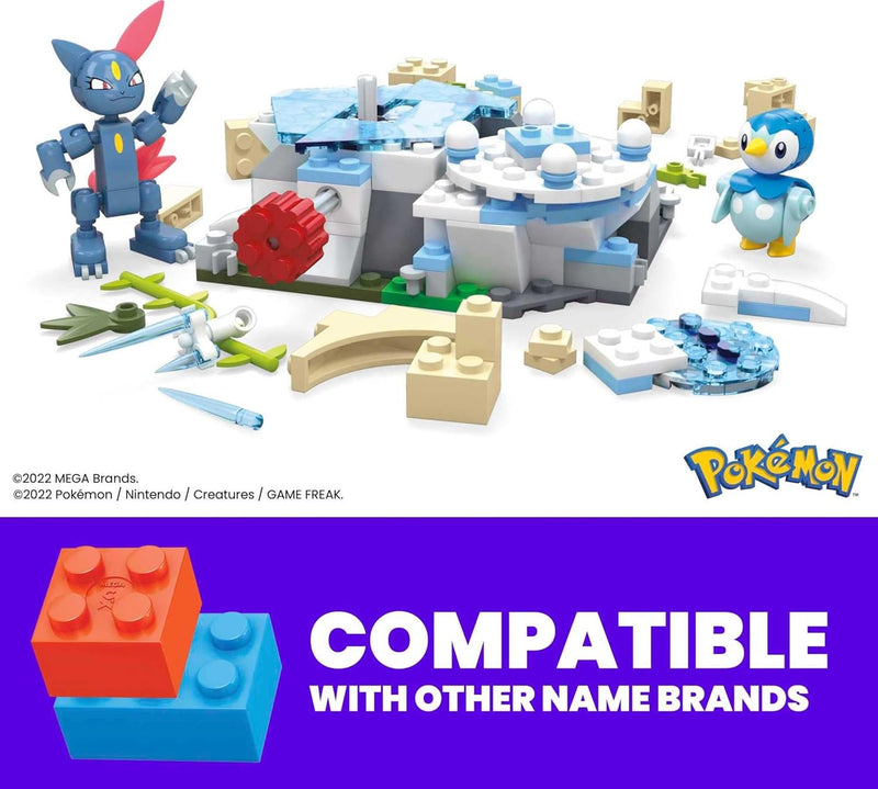 MEGA Pokemon: Piplup and Synesael's Snow Day (183pcs) Toys & Games Mattel