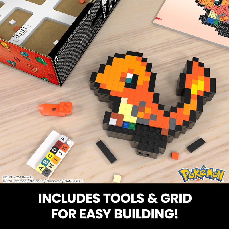 MEGA Pokemon: Charmander - Pixel Art Toys & Games Mattel