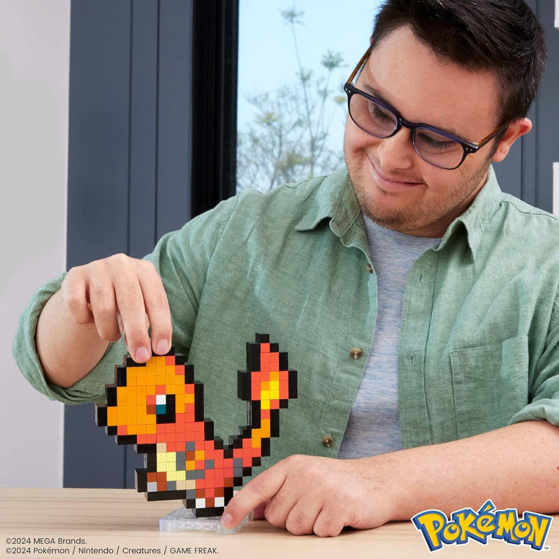 MEGA Pokemon: Charmander - Pixel Art Toys & Games Mattel