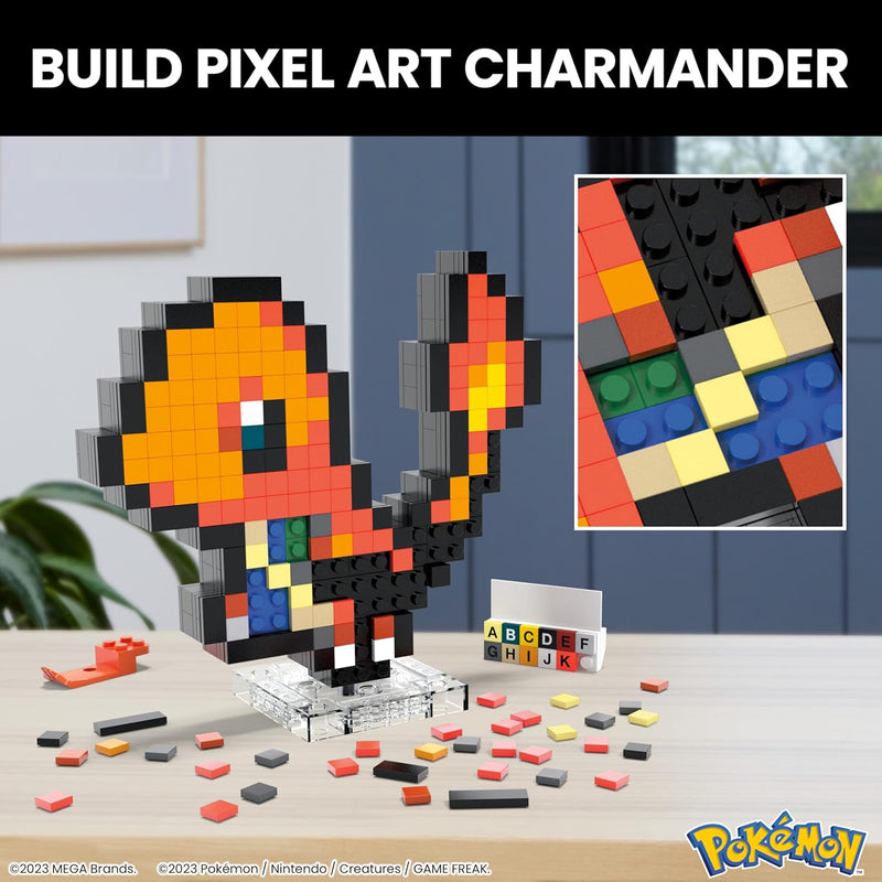 MEGA Pokemon: Charmander - Pixel Art Toys & Games Mattel