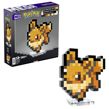 MEGA Pokemon: Eevee - Pixel Retro Style Art 323 Pieces Toys & Games Mattel