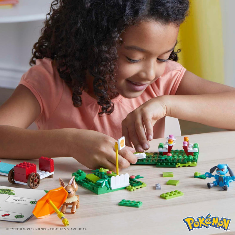 MEGA Pokemon: Pokemon Picnic - 163 Piece Building Set - Eevee and Riolu Toys & Games Mattel