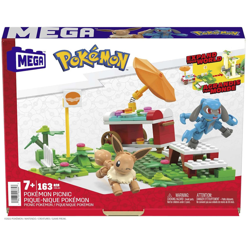 MEGA Pokemon: Pokemon Picnic - 163 Piece Building Set - Eevee and Riolu Toys & Games Mattel