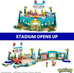 MEGA Pokemon: Training Stadium - 1101 Piece Building Set with 5 Poseable Characters Toys & Games Mattel
