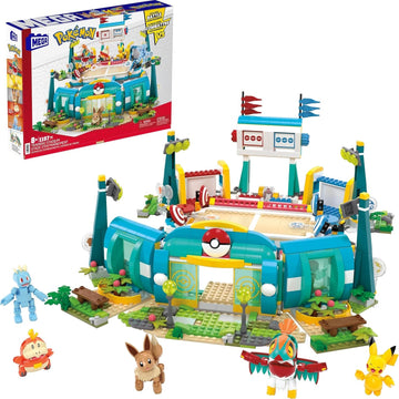 MEGA Pokemon: Training Stadium - 1101 Piece Building Set with 5 Poseable Characters Toys & Games Mattel