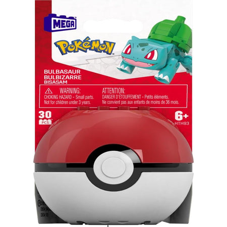 MEGA Pokemon: Poke Ball Bulbasaur - 30 Piece Building Set Toys & Games Mattel