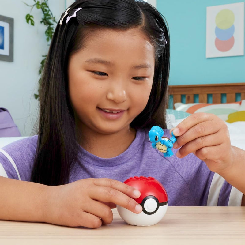 MEGA Pokemon: Poke Ball Squirtle - 17 Piece Building Set Toys & Games Mattel