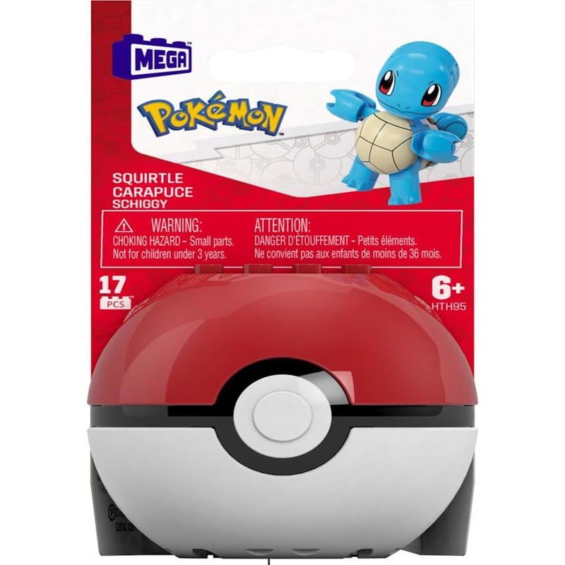 MEGA Pokemon: Poke Ball Squirtle - 17 Piece Building Set Toys & Games Mattel