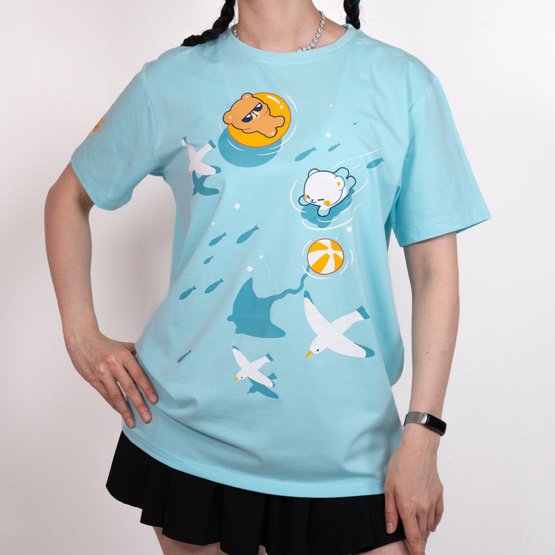 Ocean T-Shirt T-Shirts Milk Mocha Bear