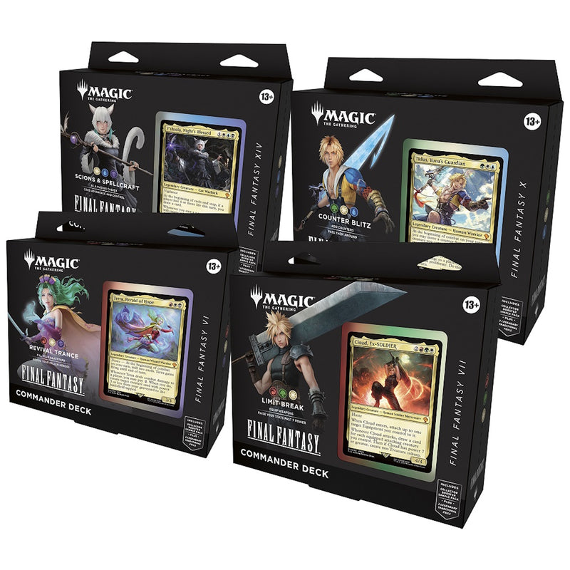 Magic: The Gathering TCG: Final Fantasy Commander Decks - Set of 4 Card Game Wizards of the Coast
