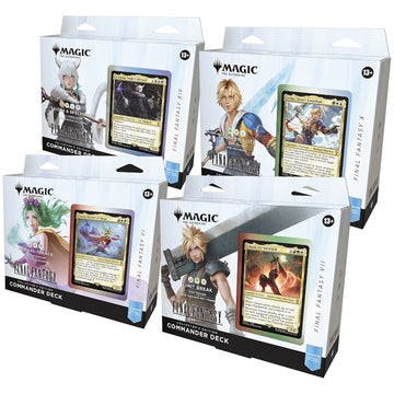 Magic: The Gathering TCG: Final Fantasy Collector Premium Edition Commander Decks - Includes All 4 Surge Foil Decks Card Game Wizards of the Coast