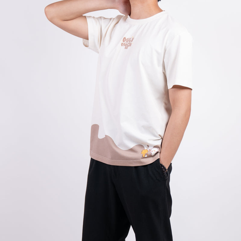 Giordano X Milk Mocha Bear: Painting Around T-Shirts Milk Mocha Bear