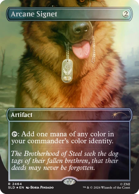 Magic the Gathering: Secret Lair x Fallout: Greet the Dog (Foil) Card Game Wizards of the Coast