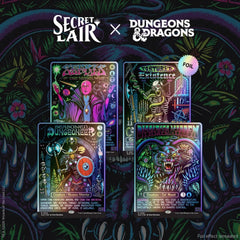 Magic the Gathering: Secret Lair x Dungeons and Dragons - Black Light's and Dark Dungeons (Traditional Foil Edition) Card Game Wizards of the Coast
