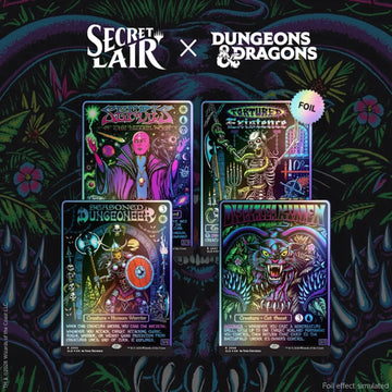 Magic the Gathering: Secret Lair x Dungeons and Dragons - Black Light's and Dark Dungeons (Traditional Foil Edition) Card Game Wizards of the Coast