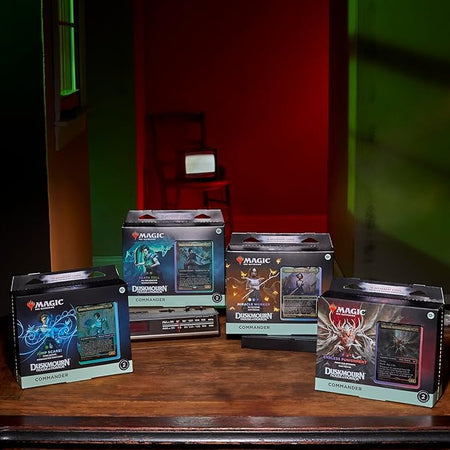 Magic: The Gathering TCG Duskmourn: House of Horrors Commander Deck Bundle - 4 Decks Card Game Wizards of the Coast