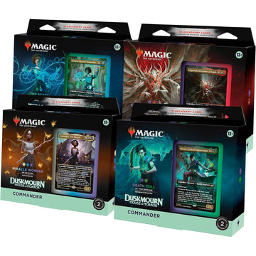 Magic: The Gathering TCG Duskmourn: House of Horrors Commander Deck Bundle - 4 Decks Card Game Wizards of the Coast