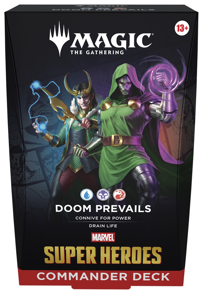 Magic The Gathering TCG: Marvel Super Heroes Commander Display - Set of 4 Card Game Wizards of the Coast